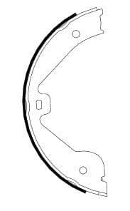 Image of MINTEX MFR636 Brake Shoe Set