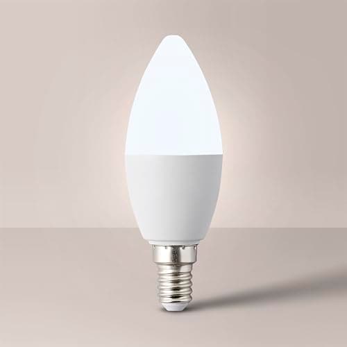 Image of MiniSun | 5W High Power Dimmable LED SES E14 Candle Bulb | LED Bulbs, Home Décor & Improvement Essential | 3000K Warm White