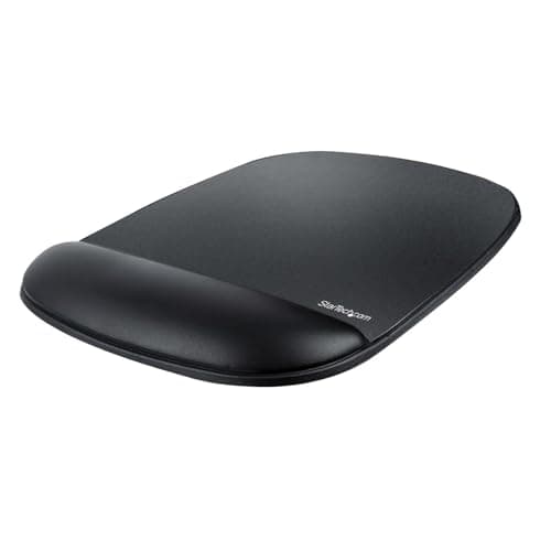Image of StarTech.com Mouse Pad with Hand rest, 6.7x7.1x0.8in (17x18x2cm), Ergonomic Mouse Pad with Wrist Support, Desk Wrist Pad w/Non-Slip PU Base, Cushioned Gel Mouse Pad w/Palm Rest (B-ERGO-MOUSE-PAD)