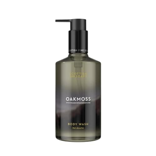 Image of Scottish Fine Soaps Oakmoss Body Wash 300ml – Exfoliating Body Wash with Lactic Acid and Oakmoss Fragrance