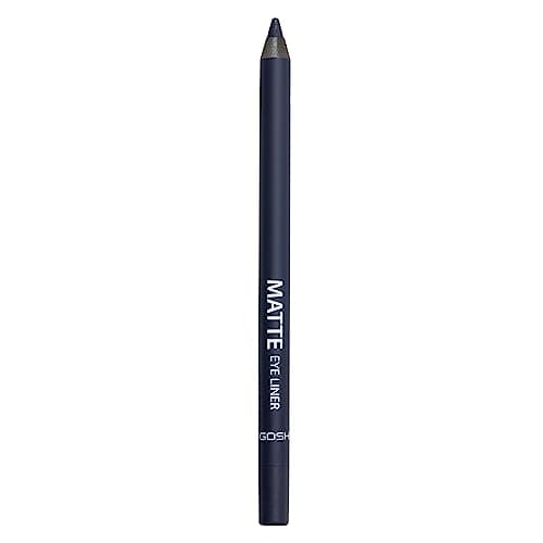 Image of GOSH Dark Blue Eyeliner Matte I Waterproof Eyeliner Pencil I Soft & Creamy for Easy Application I Highly Pigmented Eye Pencil I Longlasting & Transferproof I Vegan & Perfume-free I 009 Midnight Blue