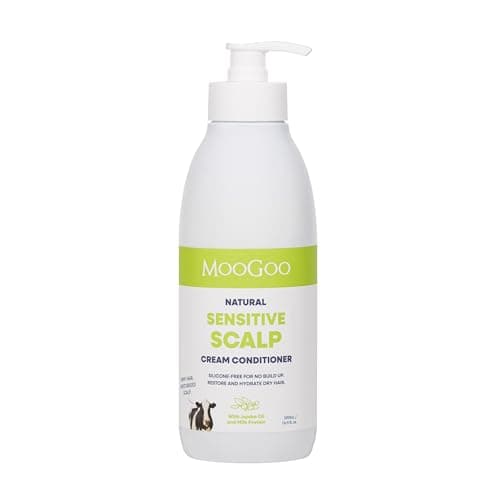 Image of MooGoo Cream Conditioner - For Itchy, Dry, Sensitive Scalps Prone to Eczema & Psoriasis – Sulphate-Free, Silicone-Free, Paraben-Free - Natural Gentle Formula – 500 ml