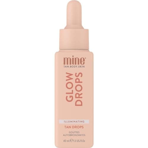 Image of MineTan Clear Face & Body Self Tanning Serum | Illuminating Glow Tan Drops - Gradual Daily Bronzing Sunless Tanner & Extender, Infused with Luxe Oils & Vitamin C, Dark Bronze Glow, Travel Size, 40 ml