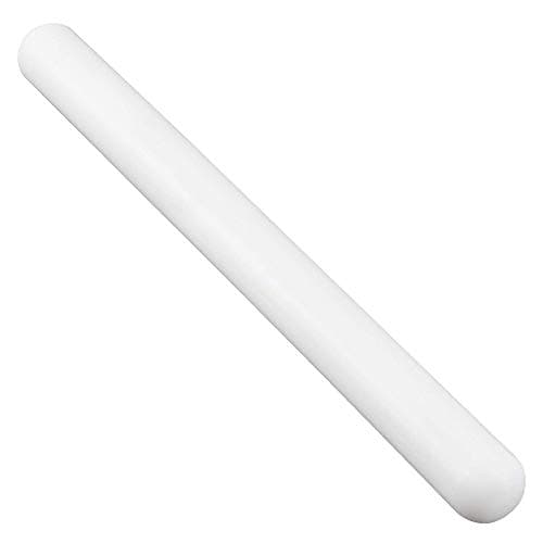 Image of JJOnlineStore - 23cm Fondant Rolling Pin Non Stick | Small Rolling Pins for Baking | Cake Paste Icing Rolling Pin | Cake Decorating Equipment | Fondant Tools - (White, 9' inch)