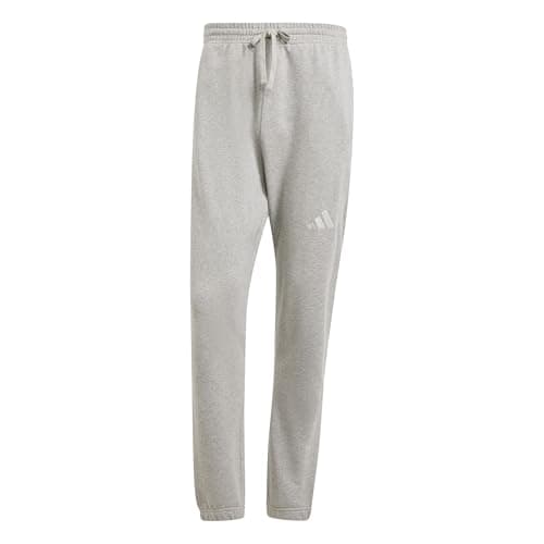 Image of adidas Men's All SZN French Terry Regular Tapered Pant, Medium Grey Heather, 3XL