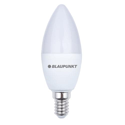 Image of Blaupunkt LED Candle, E14 Base Screw, 7W, Replaces 50W Incandescent, Cool White 6000K, Cold Light, Non-dimmable, 595 Lumen, Light Bulb, Room Lighting, 1 piece (Pack of 1)