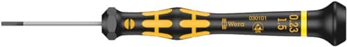 Image of Wera 05030101001 0.23 x 1.5 x 40 mm "Kraftform 1578A" Micro Screwdriver for Slotted Screws - Silver