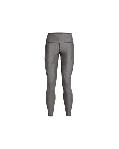 Image of Under Armour Women's Tech HiRise Legging, Super-Light Base Layer for Training and Sports, Women's Gym Leggings with Superior Coverage and Non-Slip Waistband,Charcoal Light Heather / / Black,LG