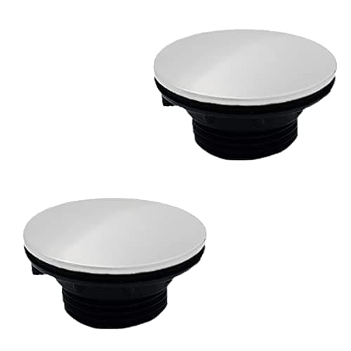 Image of 2 Pack Sink Hole Cover, Kitchen Faucet Hole Cover Stainless Steel Sink Tap Hole Plate Stopper Cover Blanking Metal Plug for Dia 1.2 to 1.6 inch (45mm)
