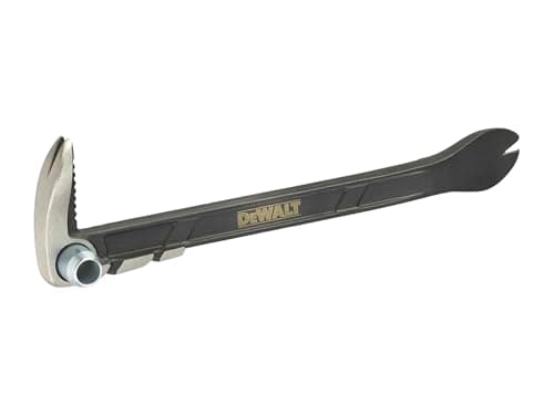 Image of DEWALT Claw Bar 250mm (10in) extra wide strike face i-beam shaft provides strength without adding weight Suitable for ripping, striking, prying, and scraping applications