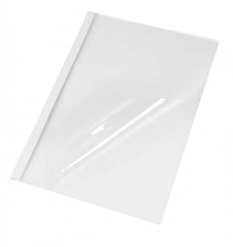 Image of Pavo A4 Thermal Binding Cover 1.5 mm - Clear/White (Pack of 100)