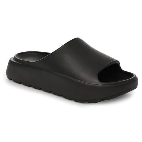 Image of A2Z Women Summer Pillow Sliders Soft Slide - Sliders LDS AZ32562 Black 3 UK