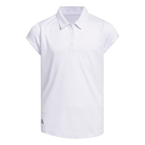 Image of adidas Girl's Performance Polo Shirt Kids, White, 11-12 Years