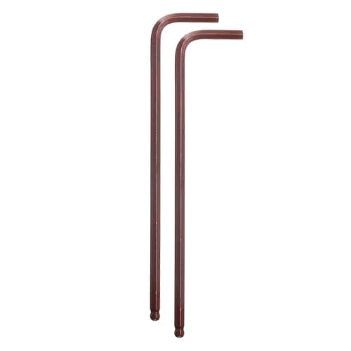 Image of sourcing map 2pcs Ball End Hex Key Wrench 9/64" SAE S2 Steel Long Arm L-Shape Hexagon Wrenches Repairing Tool for Home Bike Motorcycle Repair, Red Brown