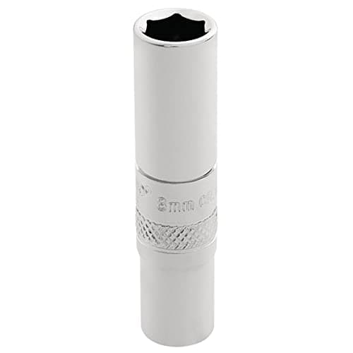 Image of Draper 32675 1/4 Inch Square Drive Hi-Torq 6 Point Metric Deep Socket, 8mm, Blue