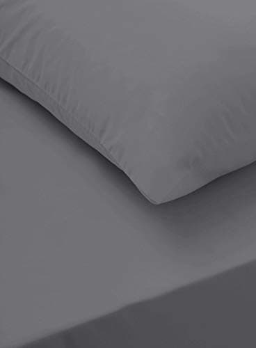 Image of Sapphire collection 200 Thread Count 100% Egyptian Cotton Fitted Sheet (Single, Grey)