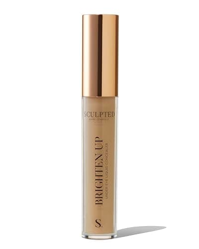 Image of Brighten Up Under Eye Concealer from Sculpted by Aimee (Golden) - 5ml Light Coverage Mineral Liquid Makeup Concealer for Hydrating Delicate Skin & Dark Circles with Niacinamide and Hyaluronic Acid
