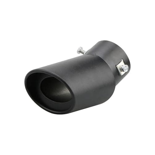 Image of Silencer Universal Car Exhaust Tip Round Aluminum ALloy Muffler Tail Trim Rear Auto Pipe Nozzle Silencer Inlet 63mm Car Tailpipe