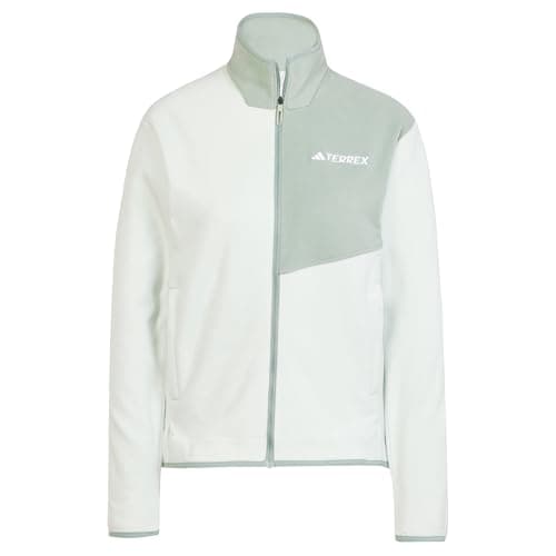 Image of adidas Women's Terrex Multi Full Zip Fleece Jacket, Linen Green/Silver Green, L