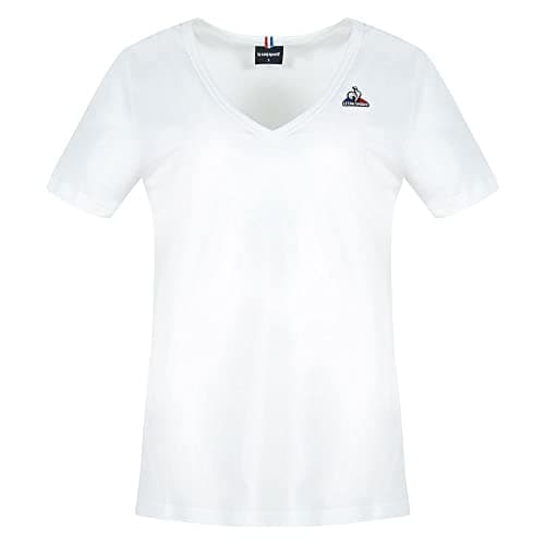 Image of Le Coq Sportif ESS tee SS Col V No 1 W for Women, New Optical White, XS