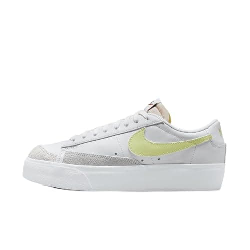 Image of Nike Blazer Low Platform, Women's Trainers, 0, White/Team Orange/Black/Life Lime, 9.5