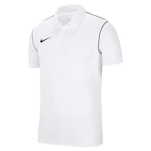 Image of NIKE Mens Dri-fit Park Polo Shirt, White, M EU