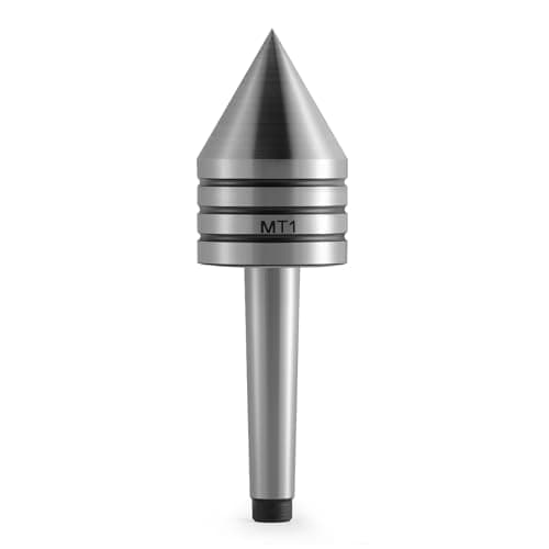 Image of MT1 Heavy Duty Live Tailstock Center - Precision Hardened Morse Taper #1 Lathe Tailstock Center for Metal Wood Turning, Milling, Drilling - CNC Compatible