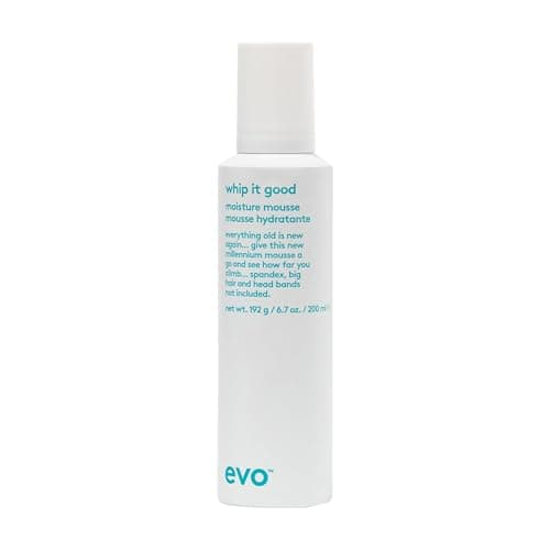 Image of Evo Whip It Good Moisture Mousse - Full Size Moisture Rich Lightweight Hair Mousse To Hydrate, Soften & Add Shine To Dry Hair - 200ml