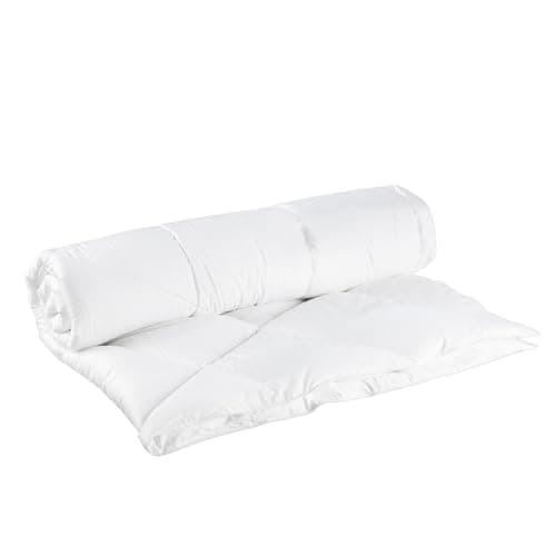 Image of Lancashire Bedding 10.5 Tog Bamboo Duvet – All-Season Hypoallergenic Quilt, Temperature-Regulating, Moisture-Wicking Bamboo-Cotton Blend, Ultra-Soft, Durable Single Comforter 135 x 200 CM