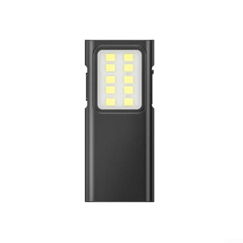 Image of COB Work Light, 4-Mode Rechargeable LED Floodlight with 2000mAh Battery, Portable Camping Lantern for Outdoor Hiking Repair Tasks(Black)