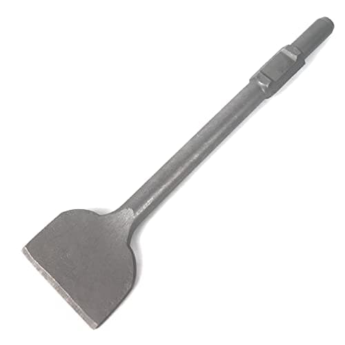 Image of JACKCHEN 4 Inch Wide Tile & Removing Tile and Stone Chisel for hex.30mm Demolition Jack Hammers, 16 Inch Long, Alloy Steel Construction, 4" x 16" Chisel Bit for Demolition Concrete Breaker