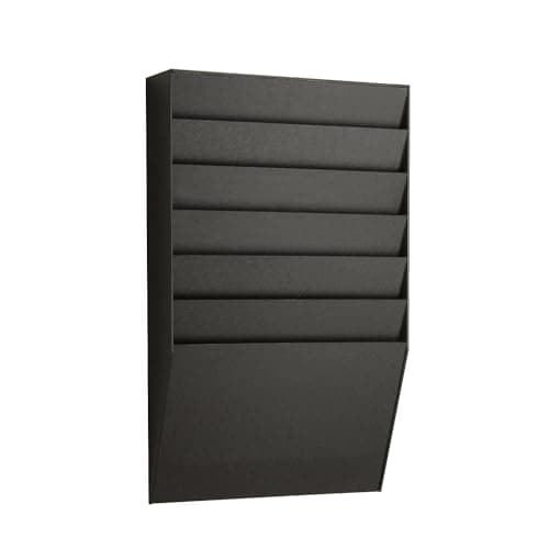 Image of Fast Paper A4 Document Control Panel with 6 Compartments - Black