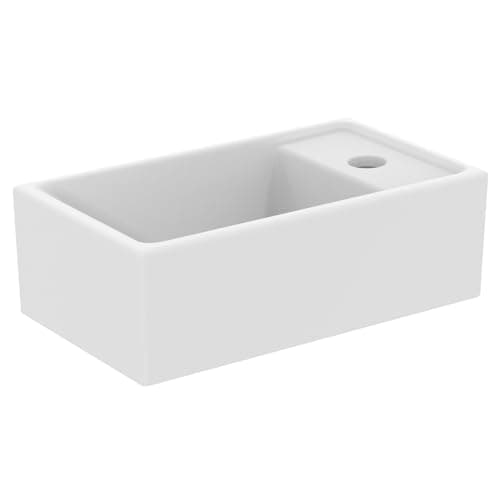 Image of Cloakroom Sink/Basin - Ideal Standard i.Life S 37cm Cloakroom Basin, 1 tap Hole, Right Hand, E211201, White