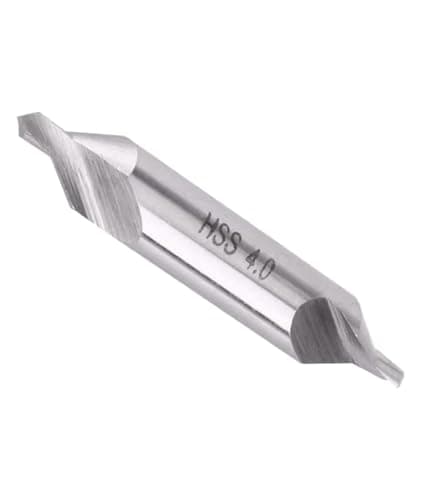Image of High Speed Steel Center Drill Bits, Centre drill Center Drill Bit High speed Steel M2 Material Spiral Groove Centering 60 Degree Dot A-Type(A6 10PCS)