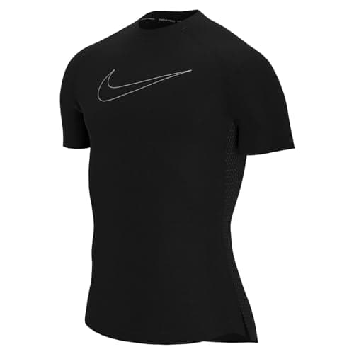Image of Nike DD1992-010 Pro Dri-FIT Sweatshirt Men's BLACK/WHITE Size L
