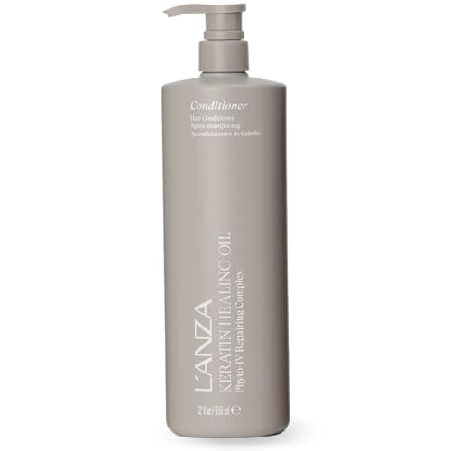 Image of L'ANZA Keratin Healing Oil Lustrous Conditioner for Damaged Hair - Nourishes, Repairs, and Boosts Hair Shine and Strength for a Perfect Silky Look, Sulfate-free, Paraben-free, Gluten-free (950ml)