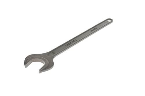 Image of GEDORE, 6577510 Single Open-End Spanner AA870 mm with Hanging Hole High-Quality Vanadium Steel Anti-Glare Look Steel Grey Conforms to DIN 894