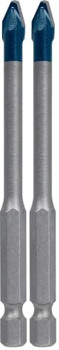 Image of Bosch Professional 1x Expert HEX-9 HardCeramic Drill Bit (for Roof tiles, Tiles, Ø 6,00 mm, Accessories Rotary Impact Drill) (Pack of 2)