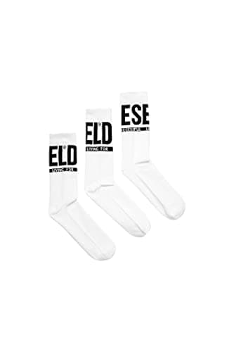 Image of Diesel_SKM-RAY-THREEPACK_SOCKS_White_S