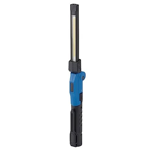 Image of Draper 64499 COB SMD LED Rechargeable Pocket Folding Slim Light, 100 Lumens, 1 x USB-C Cable, Blue and Black