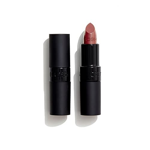 Image of GOSH Velvet touch lipstick with extra colour pigments for an intense and long-lasting result, reflective particles for the glossy look, vitamin E for nourished lips, 122 nougat