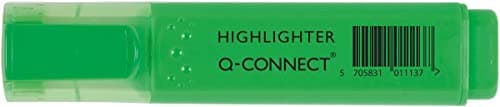 Image of Highlighter Q-Connect 1.5-5 mm Green KF01113-10 Pcs.