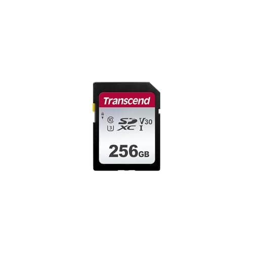Image of Transcend SDC300S 256GB SDXC, C10, U3, V30 Memory Card, Speed up to 100MB/s for Digital Cameras
