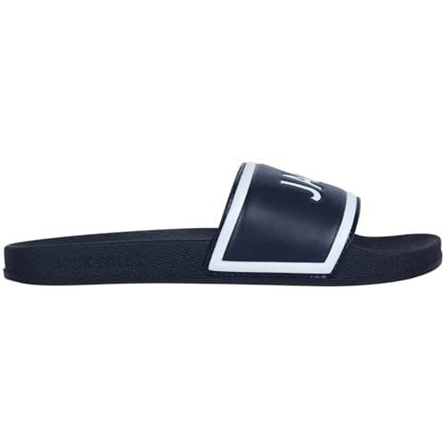 Image of Jack Wills Mens Logo Sliders Pool Shoes Navy 7-8 UK