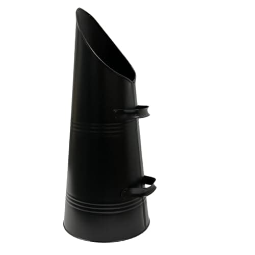 Image of Heavy Duty Anthracite Coal Hod, Bucket Coal Scuttle Black High Quality for Fireplace Fire Side (Coal Hod)