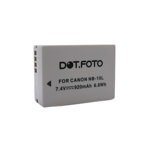 Image of Dot.Foto NB-10L Premium 7.4v / 920mAh Rechargeable Battery for Canon PowerShot G1 X, G3 X, G15, G16, SX40 HS, SX50 HS, SX60 HS