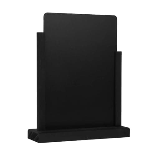 Image of Olympia Black Chalk Tableboard Sign A4 297 x 210mm - Self-Standing, Easy Wipe Menu Display Chalkboard for Restaurants, Cafes, Pubs FD956