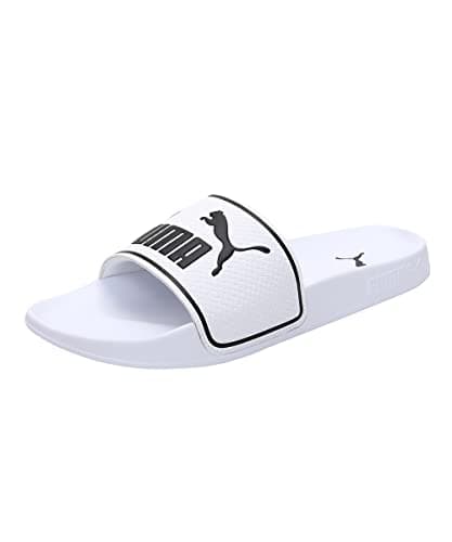 Image of Puma Unisex Adults Leadcat 2.0 Slide Sandals, Puma White-Puma Black, 8 UK