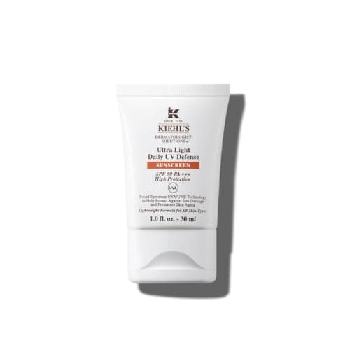 Image of Kiehl’s Ultra Light Daily UV Defence SPF 50 PA++++, Lightweight Facial Sunscreen, Pollution Protection, UVA/UVB Protection, All Skin Types, 30Ml