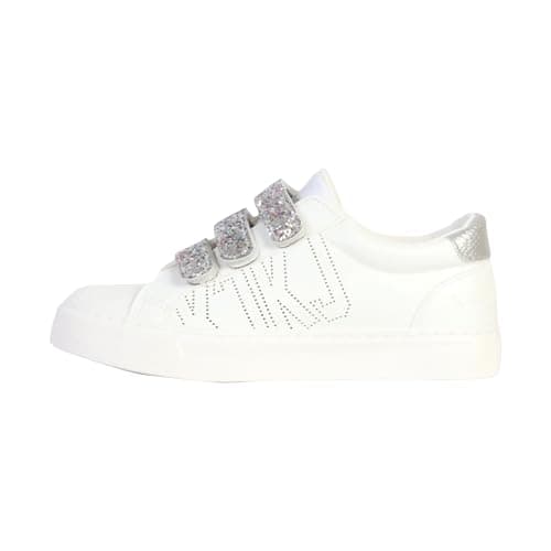 Image of Kaporal Women's Tippyk Shoes Relaxing Sneaker, White/Silver, 3.5 UK